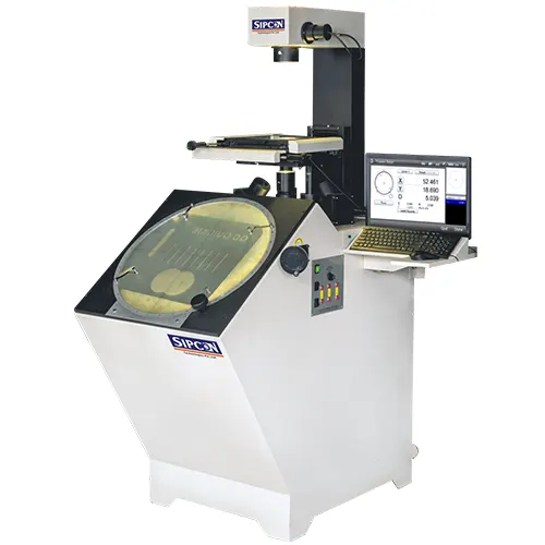 Shadowgraph profile projector